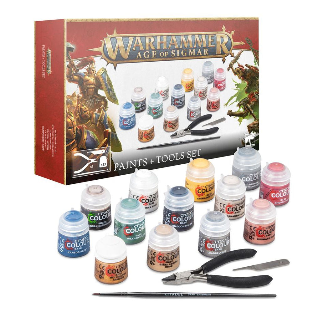 Warhammer Age of Sigmar: Paints + Tools Set